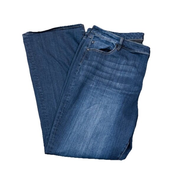 Liverpool Los Angeles Kennedy Mid Rise Woman’s Jeans Size 24W In Dunmore Dark - Picture 1 of 5